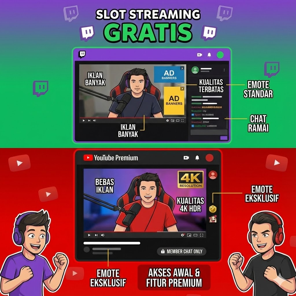Slot Streaming Gratis vs Berbayar